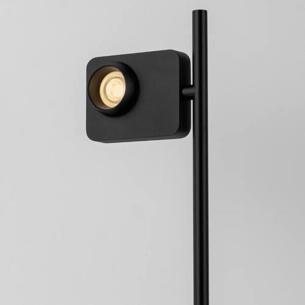 Nova Luce Černá kovová stolní LED lampa Kedros