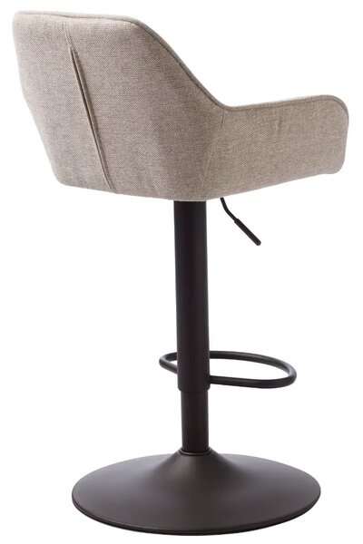 Unique Furniture Béžová čalouněná otočná barová židle Nolan 74-89 cm