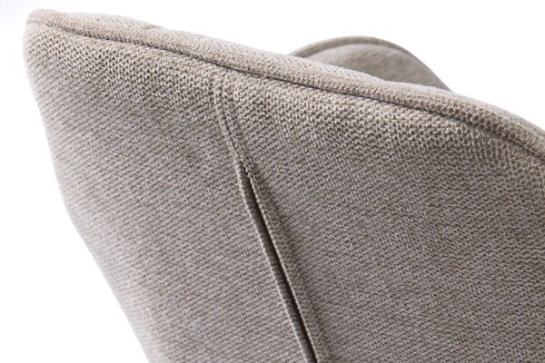 Unique Furniture Béžová čalouněná otočná barová židle Nolan 74-89 cm