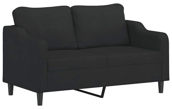 3dílná sedací souprava s polštáři černá textil 3201830