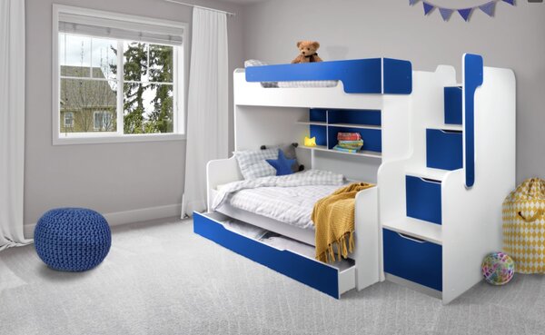 Patrová postel Harry 3 modrá