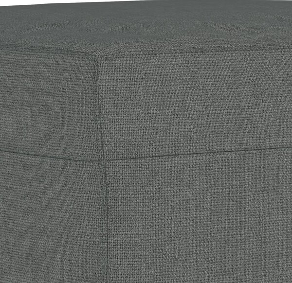 3dílná sedací souprava s poduškami tmavě šedá textil 3202127