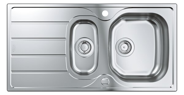 GROHE K200 - Nerezový kuchyňský dřez, kartáčovaná nerezová ocel 31564SD1