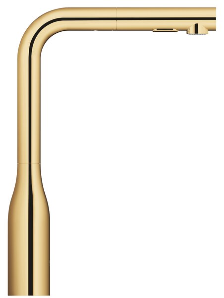 GROHE Essence Professional - Páková dřezová baterie s vytahovací sprškou, Cool Sunrise 30504GL0