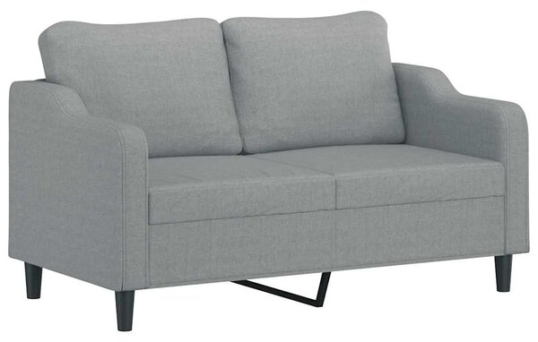 3dílná sedací souprava s polštáři světle šedá textil 3201826