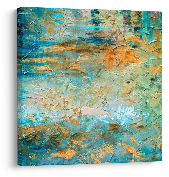 Obraz modré abstrakce (30x30 cm)