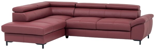 ROHOVÁ SEDAČKA, kůže, bordeaux Celina Home - Sedací soupravy
