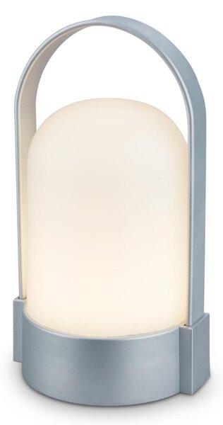 BRILONER Asa stolní lampička - 1W, 50lm, bezdrátová, LED, stmívatelné, teplá bílá, matný chrom 7544014