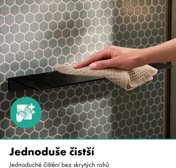 Hansgrohe AddStoris S - Polička 400 mm, černá matná 41794670