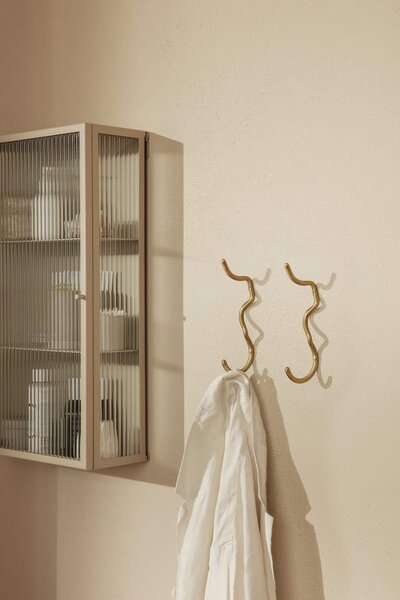 Ferm Living Háček Curvature Hook, brass