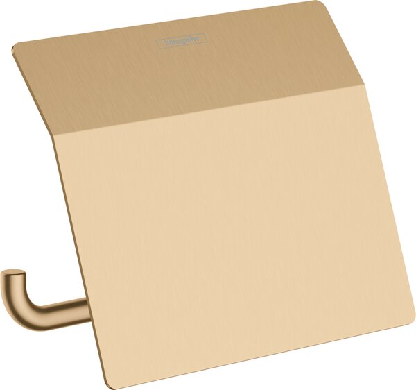 Hansgrohe AddStoris Q - Držák na toaletní papír s krytkou, kartáčovaný bronz 41753140