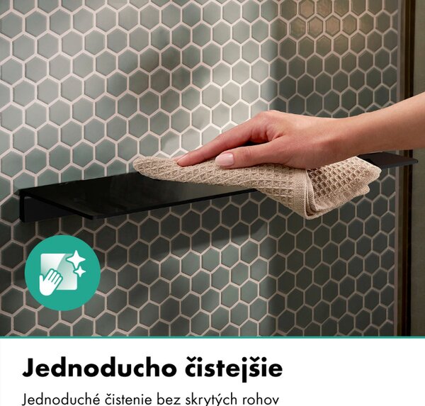 Hansgrohe AddStoris S - Polička 400 mm, černá matná 41794670