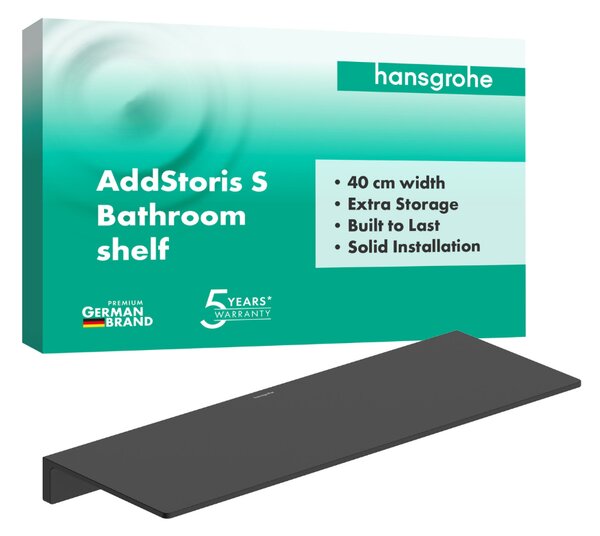 Hansgrohe AddStoris S - Polička 400 mm, černá matná 41794670