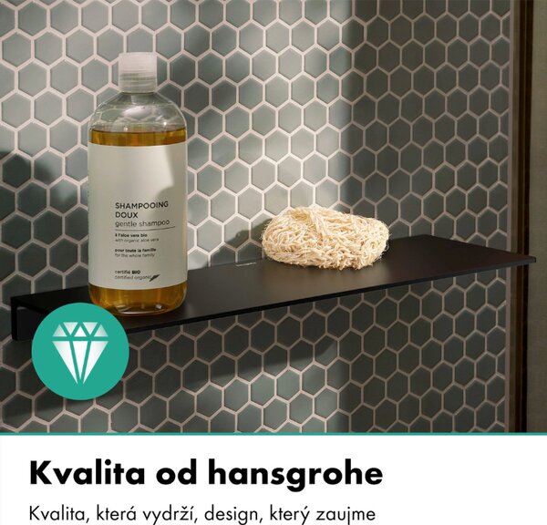 Hansgrohe AddStoris S - Polička 400 mm, černá matná 41794670