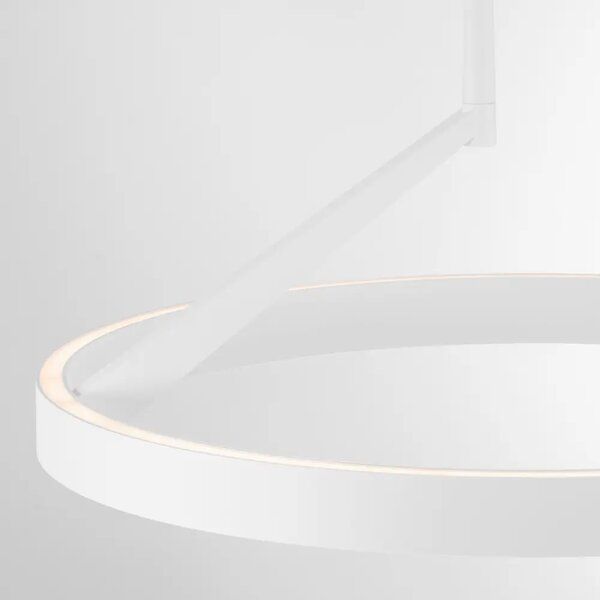 Nova Luce Bílé kovové závěsné LED světlo Adaliz 60 cm