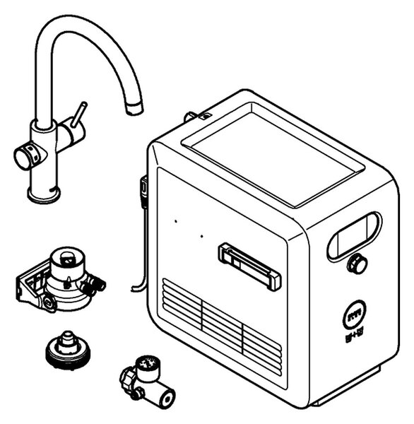 GROHE Blue Professional - Sada s C-výpustí, Chrom 31323002