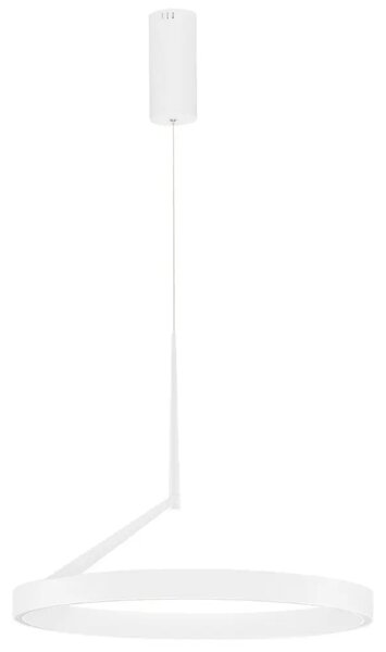 Nova Luce Bílé kovové závěsné LED světlo Adaliz 60 cm