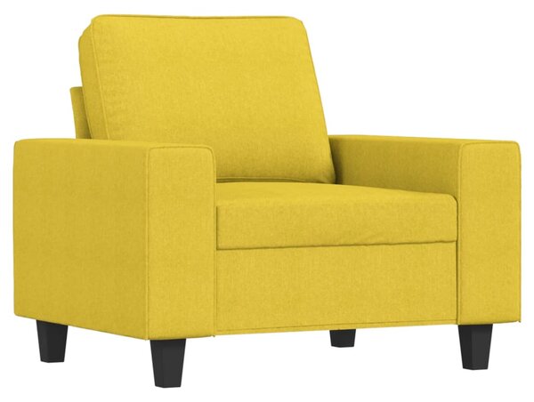 4dílná sedací souprava světle žlutá textil 3201879