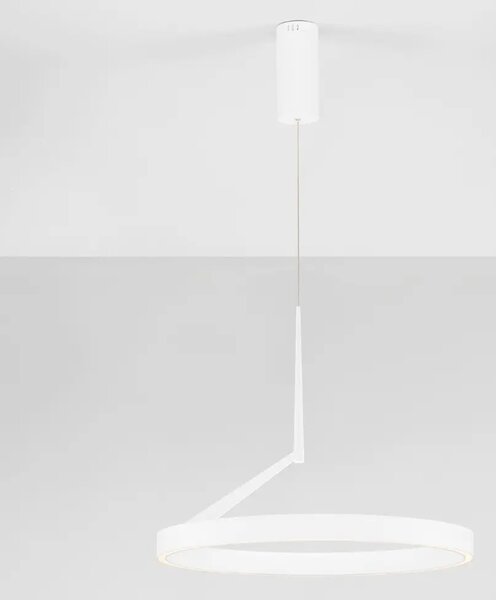 Nova Luce Bílé kovové závěsné LED světlo Adaliz 60 cm