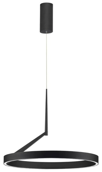 Nova Luce Černé kovové závěsné LED světlo Adaliz 60 cm