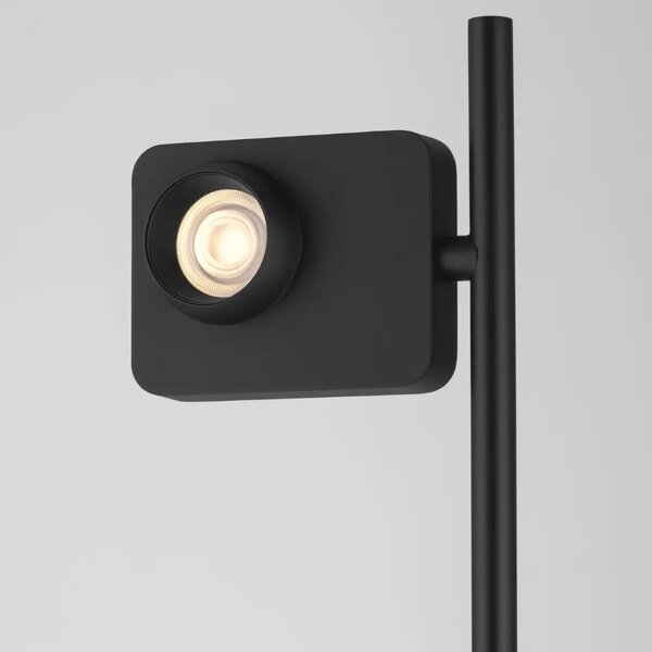 Nova Luce Černá kovová stojací LED lampa Kedros 131 cm
