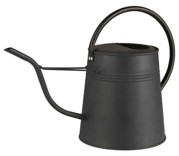 Kovová konev na zalévání Matt Black 2,3 l