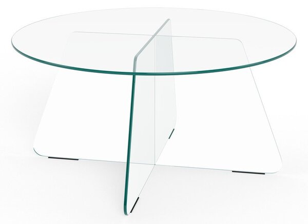 Skleněný kulatý konferenční stolek ø 80 cm Samos – Actona