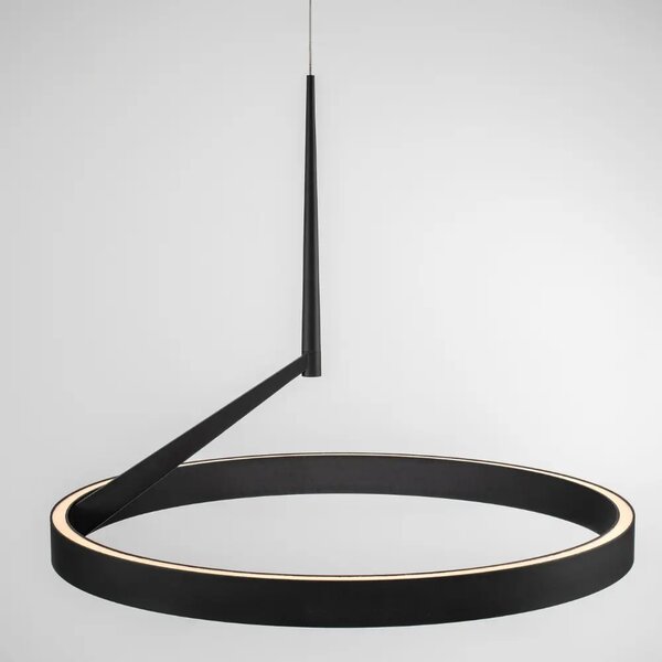 Nova Luce Černé kovové závěsné LED světlo Adaliz 60 cm