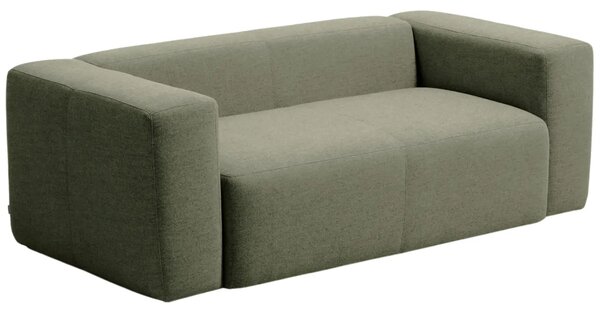 Kave Home Zelená dvoumístná pohovka Blok 210 cm