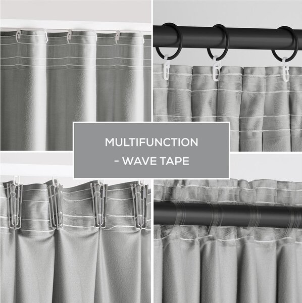 Světle šedý sametový dimout závěs 140x270 cm Pleat – Restilo