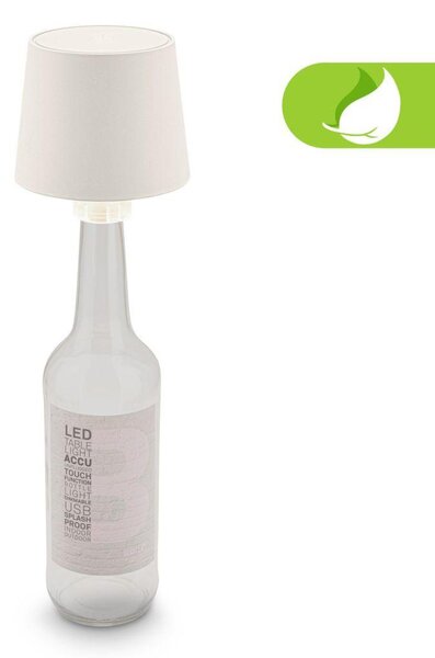 BRILONER Bota lampička na láhev - 1,8W, 120lm, nabíjecí, LED, stmívatelné, dotykový vypínač, teplá bílá, bílá 7709016