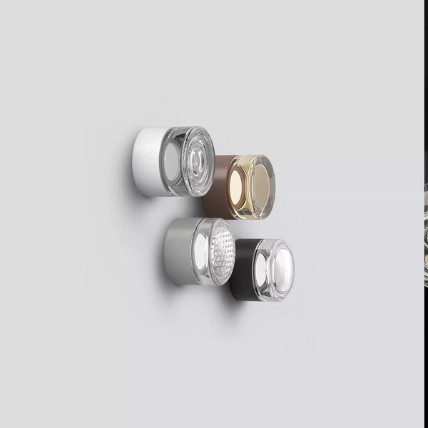 Linealight Nástěnné/stropní LED osvětlení Horus Concentric, pr.12,6cm, 11W, CRI90, IP65 Barva skla: Kouřová, Barva montury: Černá