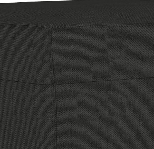 3dílná sedací souprava s polštáři černá textil 3202114
