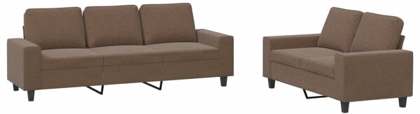 2dílná sedací souprava hnědá textil 3201901
