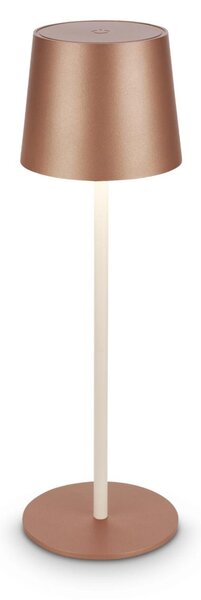 BRILONER Bota stolní lampa - 2,6W, 120lm, nabíjecí, LED, stmívatelné, dotykový vypínač, teplá bílá, kávová 7708014