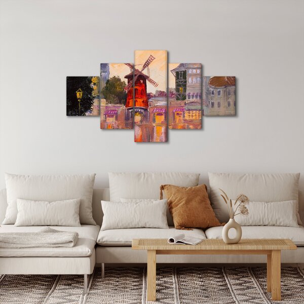 Obraz - Moulin rouge, Paříž, Francie (125x70 cm)