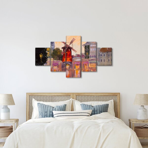 Obraz - Moulin rouge, Paříž, Francie (125x70 cm)