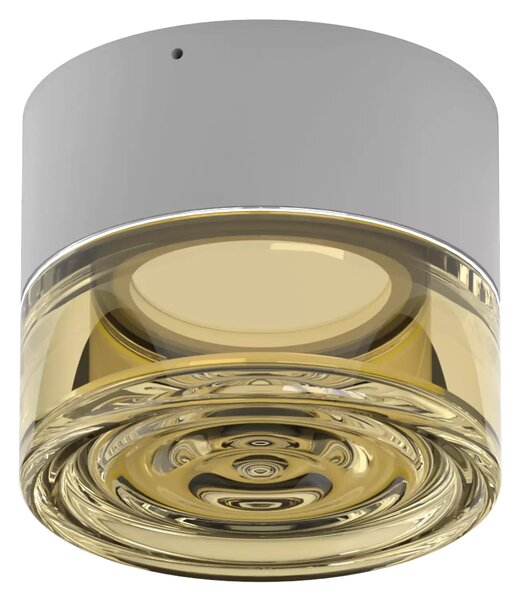 Linealight Nástěnné/stropní LED osvětlení Horus Concentric, pr.12,6cm, 11W, CRI90, IP65 Barva skla: Kouřová, Barva montury: Černá