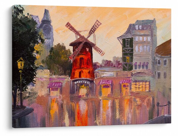 Obraz - Moulin rouge, Paříž, Francie (70x50 cm)