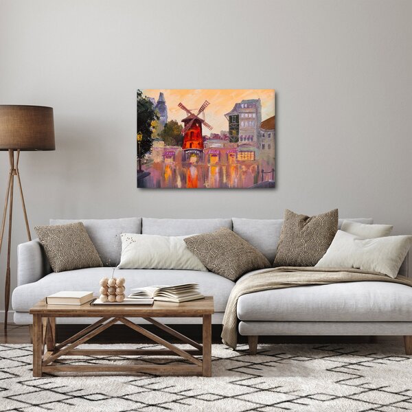 Obraz - Moulin rouge, Paříž, Francie (70x50 cm)
