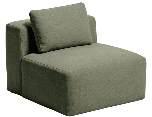 LÉTO -15% Zelené křeslo Kave Home Blok 90 cm