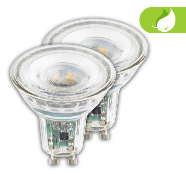 BRILONER EEK A 2ks sada GU10 LED žárovka, třída A, 50.000h, 850lm, 4,7W, teple bílé světlo 0557004