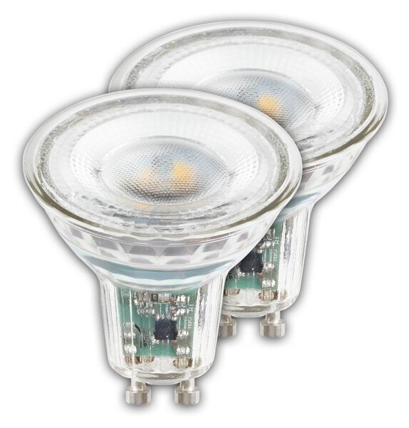 BRILONER EEK A 2ks sada GU10 LED žárovka, třída A, 50.000h, 850lm, 4,7W, teple bílé světlo 0557004