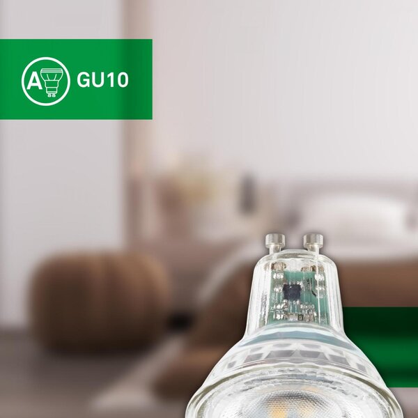 BRILONER EEK A 2ks sada GU10 LED žárovka, třída A, 50.000h, 850lm, 4,7W, teple bílé světlo 0557004