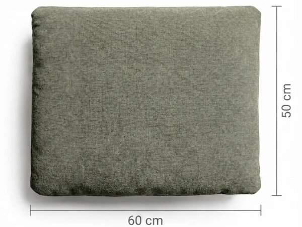 LÉTO -15% Kave Home Zelený polštář Blok 50 x 60 cm