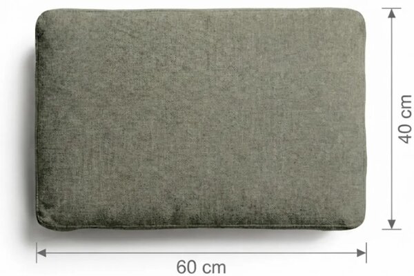 LÉTO -15% Kave Home Hnědý polštář Blok 40 x 60 cm