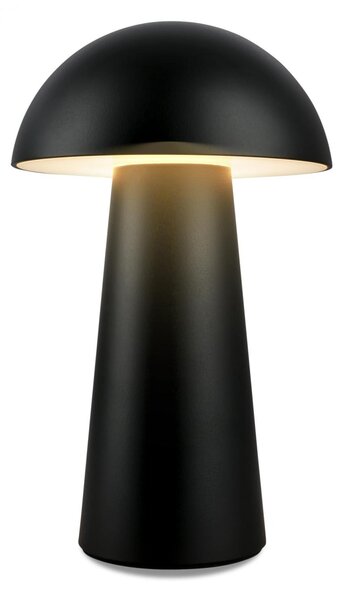 BRILONER Fungo Mini LED stolní lampička bezdrátová IP44, stmívatelné, dotykový vypínač, černá 7520015