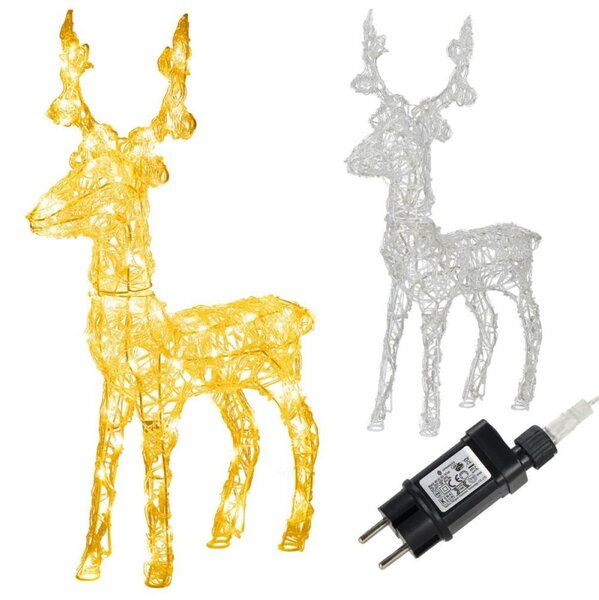 LED Sob - 42cm, 100LED, časovač, IP44, teplá bílá