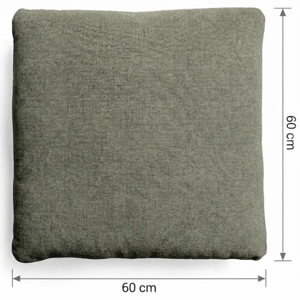 LÉTO -15% Kave Home Hnědý polštář Blok 60 x 60cm