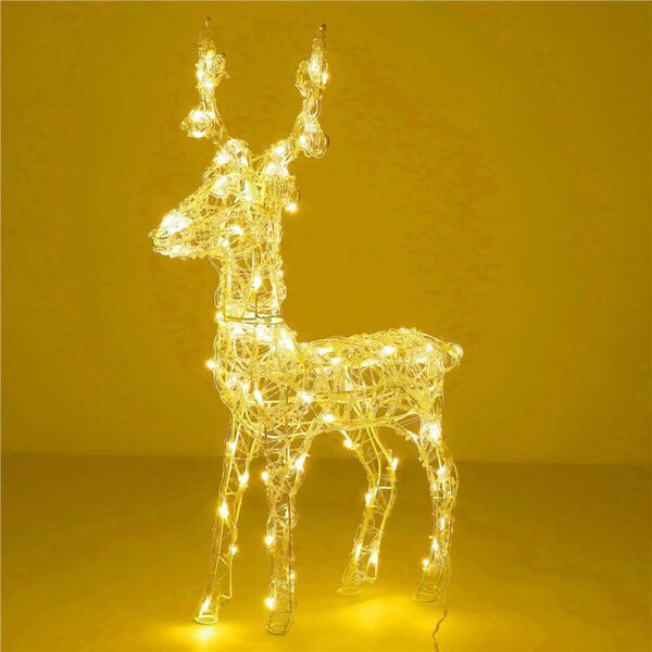 LED Sob - 42cm, 100LED, časovač, IP44, teplá bílá